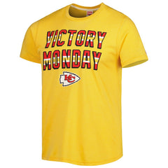 Kansas City Chiefs Homage Victory Monday Tri-Blend T-Shirt - Gold T-shirts