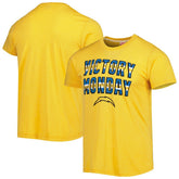 Los Angeles Chargers Homage Victory Monday Tri-Blend T-Shirt - Gold T-shirts