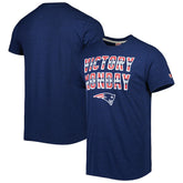 New England Patriots Homage Victory Monday Tri-Blend T-Shirt - Navy T-shirts