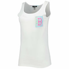 Boston Red Sox Refried Apparel Women's Tie-Dye Tank Top - White Tanks