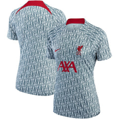 Liverpool Women's 2022/23 Pre-Match Raglan Performance Top Gray - Nike on sale