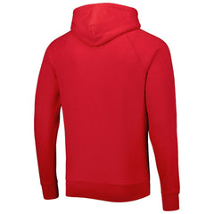 Atlanta Falcons Homage Retro Helmet Tri-Blend Raglan Pullover Hoodie - Red Hoodies