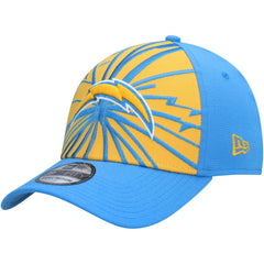 Los Angeles Chargers New Era Shattered 39THIRTY Flex Hat - Gold/Powder Blue Hats