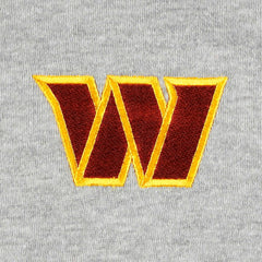 Washington Commanders Big & Tall Fleece Raglan Full-Zip Hoodie Jacket - Heather Gray Hoodies