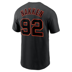 Alyssa Nakken San Francisco Giants Nike Name & Number T-Shirt - Black T-shirts
