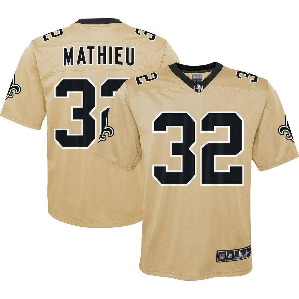 Tyrann Mathieu New Orleans Saints Youth Inverted Game Jersey - Gold Jerseys
