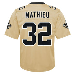 Tyrann Mathieu New Orleans Saints Youth Inverted Game Jersey - Gold Jerseys