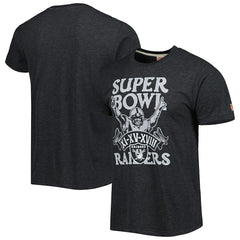 Las Vegas Raiders Homage Super Bowl Classics Tri-Blend T-Shirt - Charcoal T-shirts