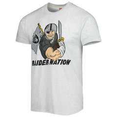 Las Vegas Raiders Homage Hyper Local Tri-Blend T-Shirt - Ash T-shirts