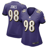 Travis Jones Baltimore Ravens Women's Player Game Jersey - Purple Jerseys