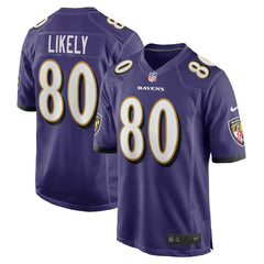 Isaiah Likely Baltimore Ravens Player Game Jersey - Purple Jerseys