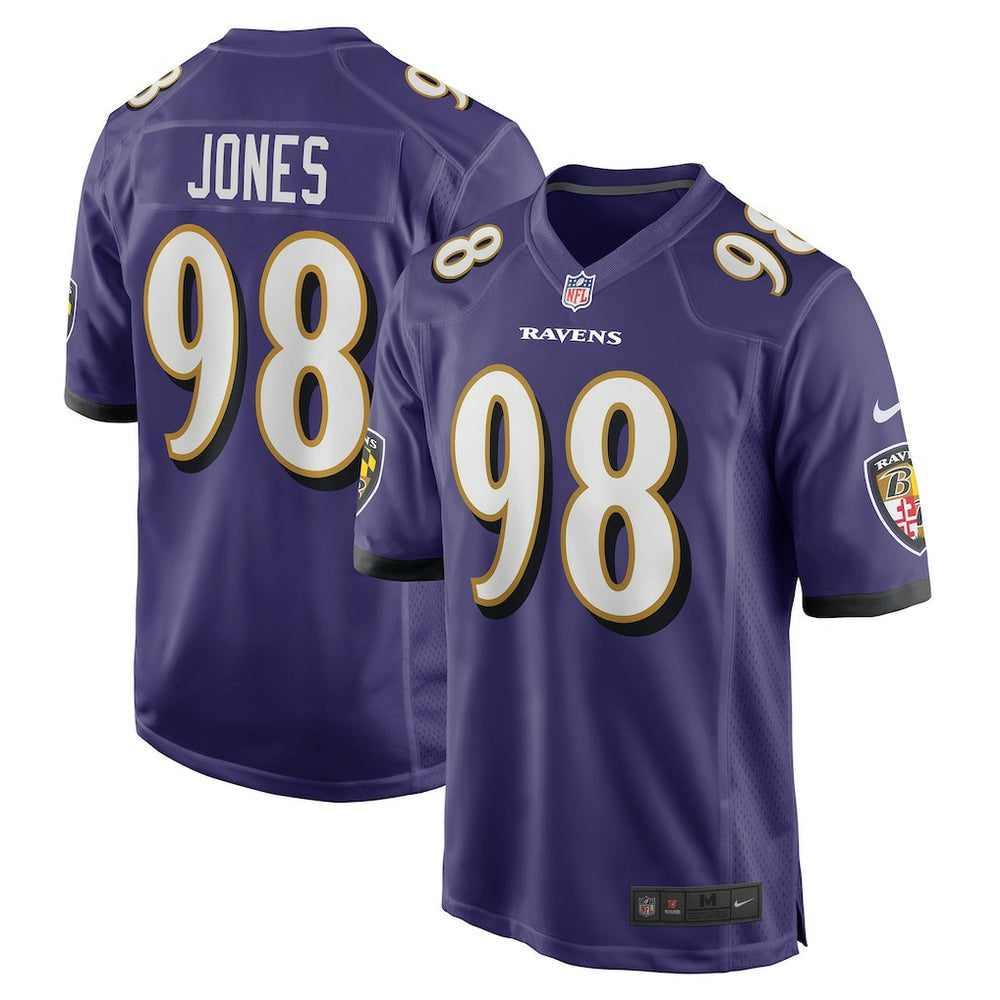 Travis Jones Baltimore Ravens Player Game Jersey - Purple Jerseys