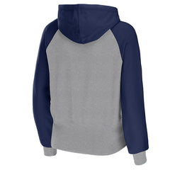 Dallas Cowboys WEAR by Erin Andrews Women's Colorblock Lightweight Full-Zip Hoodie - Silver Hoodies