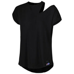 Buffalo Bills KIYA TOMLIN Women's Cut Out Tri-Blend Shirt - Black