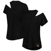 Cleveland Browns KIYA TOMLIN Women's Cut Out Tri-Blend Shirt - Black