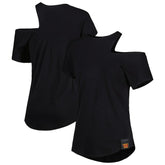 Washington Commanders KIYA TOMLIN Women's Cut Out Tri-Blend Shirt - Black
