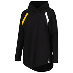Pittsburgh Steelers KIYA TOMLIN Women's Tri-Blend Raglan Pullover Sweatshirt - Black Pullover