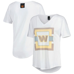 Washington Commanders KIYA TOMLIN Women's V-Neck T-Shirt - White T-shirts