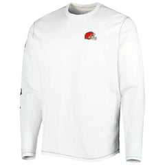 Cleveland Browns Laces Out Billboard Long Sleeve T-Shirt - White T-shirts