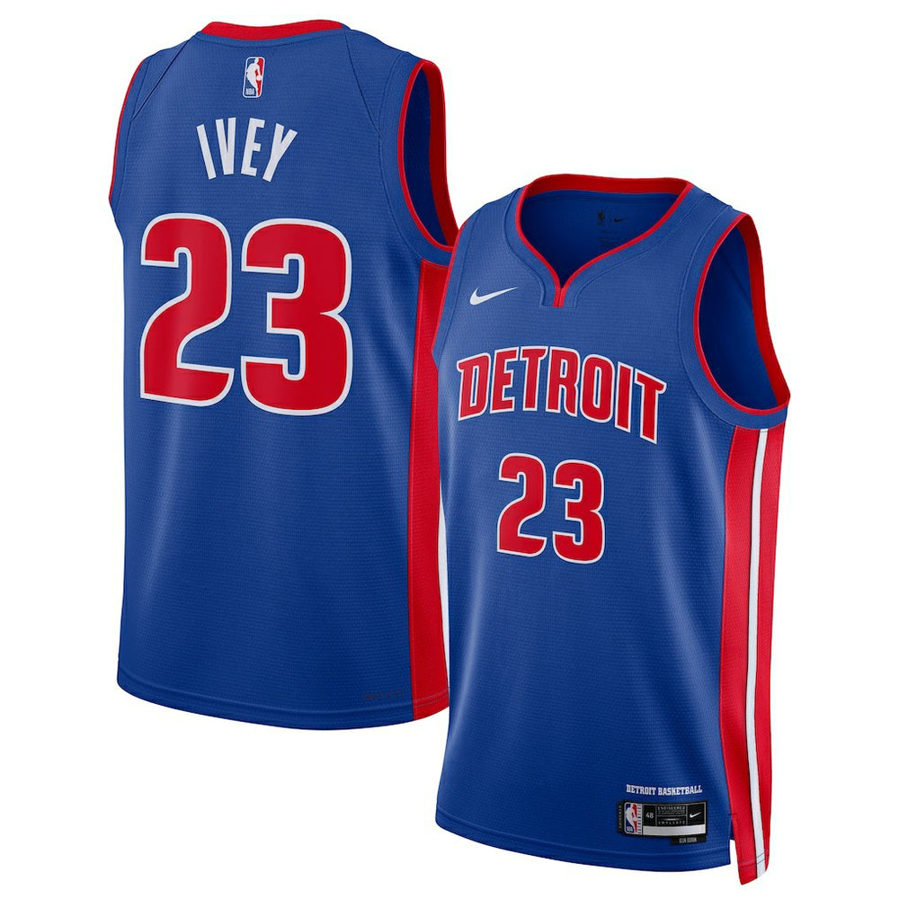 Jaden Ivey Detroit Pistons Unisex 2022 NBA Draft First Round Pick Swingman Jersey Icon Editi- Blue - Nike