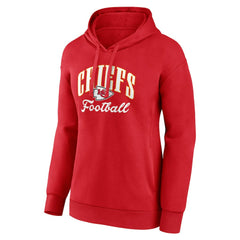 Kansas City Chiefs Women's Team Logo Victory Script Pullover Hoodie - Red Hoodies