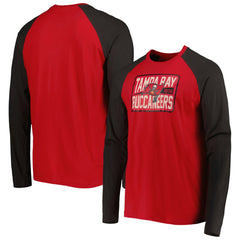 Tampa Bay Buccaneers New Era Current Raglan Long Sleeve T-Shirt - Red T-shirts