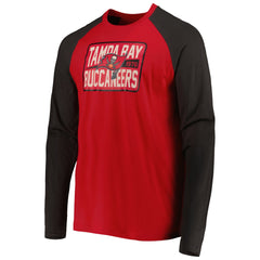 Tampa Bay Buccaneers New Era Current Raglan Long Sleeve T-Shirt - Red T-shirts