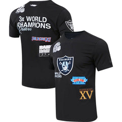 Las Vegas Raiders Pro Standard Championship T-Shirt - Black T-shirts