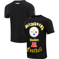 Pittsburgh Steelers Pro Standard Old English T-Shirt - Black T-shirts