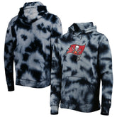 Tampa Bay Buccaneers New Era Team Tie-Dye Pullover Hoodie - Black Hoodies