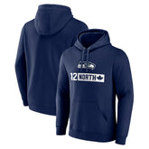 Seattle Seahawks 12 North Pullover Hoodie - College Navy Hoodies