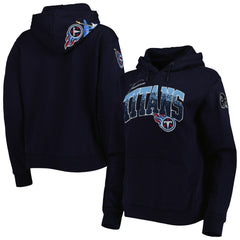 Tennessee Titans Pro Standard Women's Local Patch Pullover Hoodie - Navy Hoodies