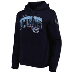 Tennessee Titans Pro Standard Women's Local Patch Pullover Hoodie - Navy Hoodies