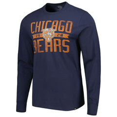 Chicago Bears '47 Brand Wide Out Franklin Long Sleeve T-Shirt - Navy T-shirts
