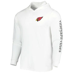 Arizona Cardinals Vineyard Vines Local Long Sleeve Hoodie T-Shirt - White Hoodies