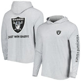 Las Vegas Raiders Vineyard Vines Local Long Sleeve Hoodie T-Shirt - Heathered Gray Hoodies