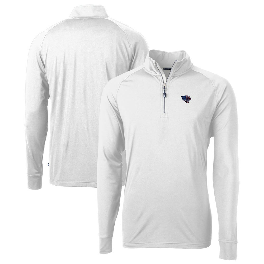 Jacksonville Jaguars Cutter & Buck Team Adapt Eco Knit Hybrid Recycled Quarter-Zip Pullover Top - White Pullover
