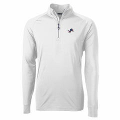 Detroit Lions Cutter & Buck Team Adapt Eco Knit Hybrid Recycled Quarter-Zip Pullover Top - White Pullover