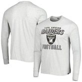 Las Vegas Raiders '47 Dozer Franklin Long Sleeve T-Shirt - Heathered Gray T-shirts