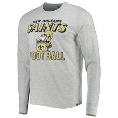 New Orleans Saints '47 Dozer Franklin Long Sleeve T-Shirt - Heathered Gray T-shirts