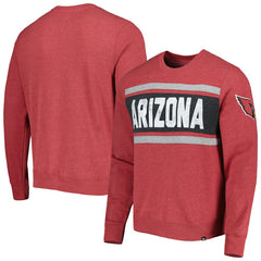 Arizona Cardinals '47 Bypass Tribeca Pullover Sweatshirt - Heathered Cardinal Pullover