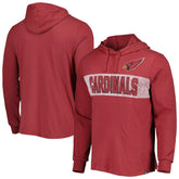 Arizona Cardinals '47 Field Franklin Hooded Long Sleeve T-Shirt - Cardinal T-shirts