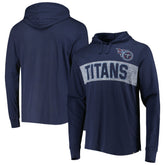 Tennessee Titans '47 Field Franklin Hooded Long Sleeve T-Shirt - Navy T-shirts