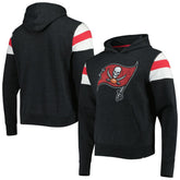 Tampa Bay Buccaneers '47 Premier Nico Pullover Hoodie - Heathered Black Hoodies