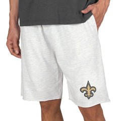 New Orleans Saints Concepts Sport Mainstream Terry Shorts - Oatmeal Shorts