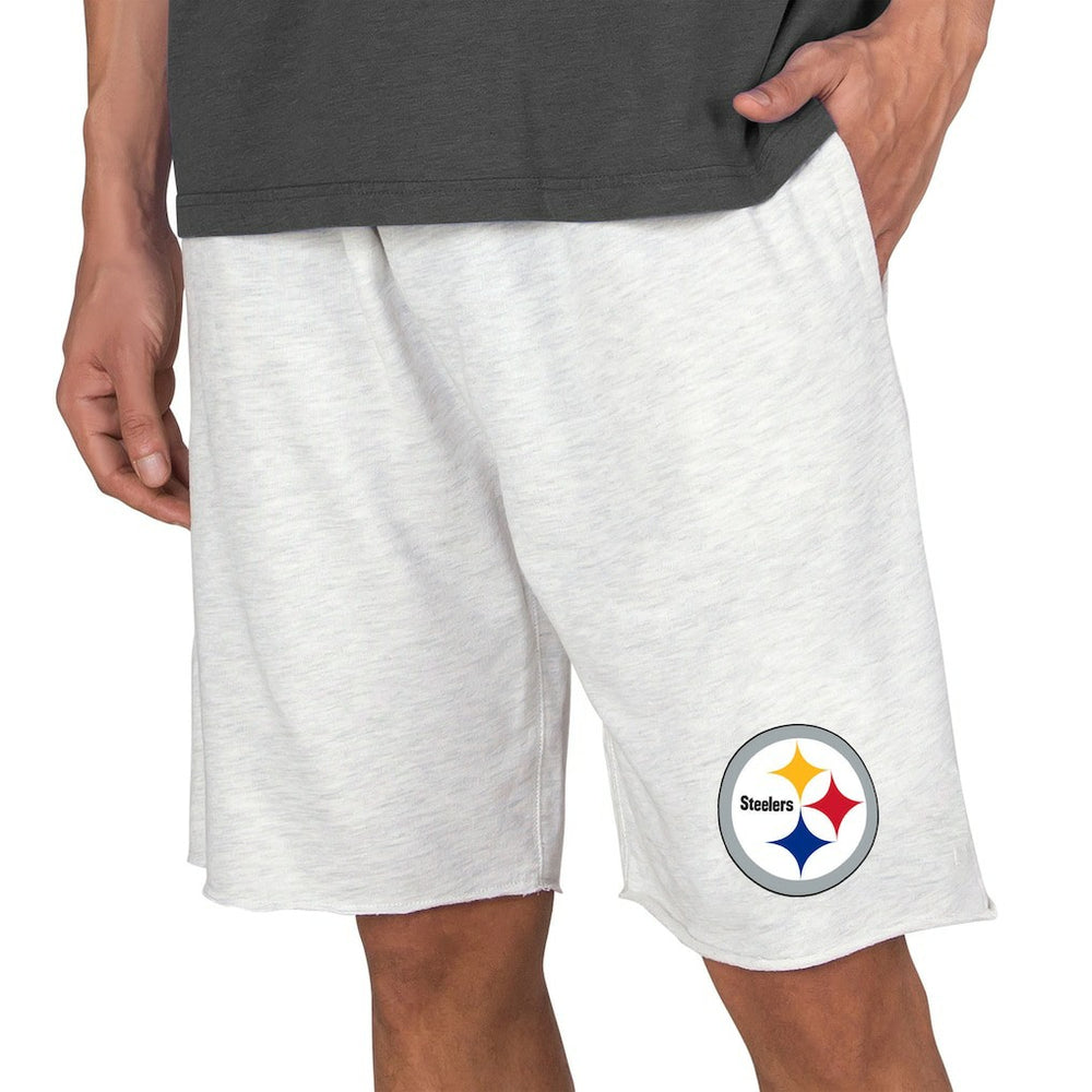 Pittsburgh Steelers Concepts Sport Mainstream Terry Shorts - Oatmeal Shorts