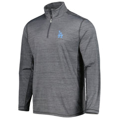 Los Angeles Dodgers Tommy Bahama Delray IslandZone Half-Zip Top - Gray Tops