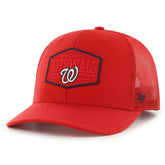 Washington Nationals '47 Ridgeline Tonal Patch Trucker Adjustable Hat - Red Hats