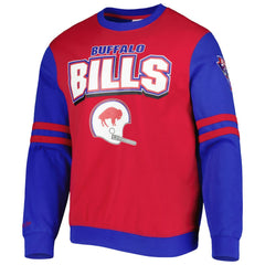 Buffalo Bills All Over 2.0 Pullover Sweatshirt - Red Pullover