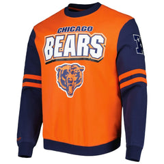 Chicago Bears All Over 2.0 Pullover Sweatshirt - Orange Pullover